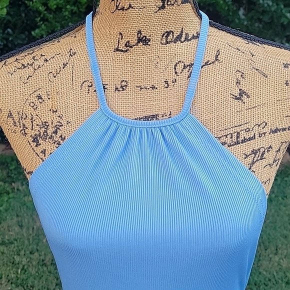 NEW Halterneck Mini Dress with Open Back - Picture 11 of 17